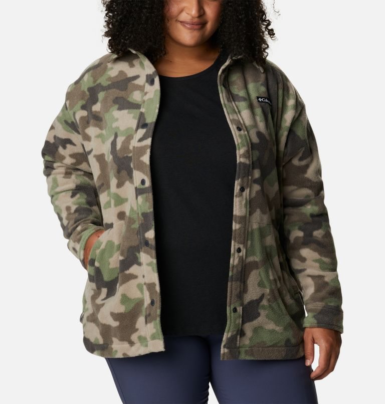 Women's Columbia Benton Springs Shirt Jackets Camo | Plus Size CA-H6C8A